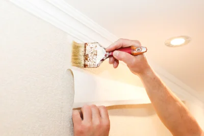 Pose de papier peint à Ruffieu — revêtements muraux et toiles de verre